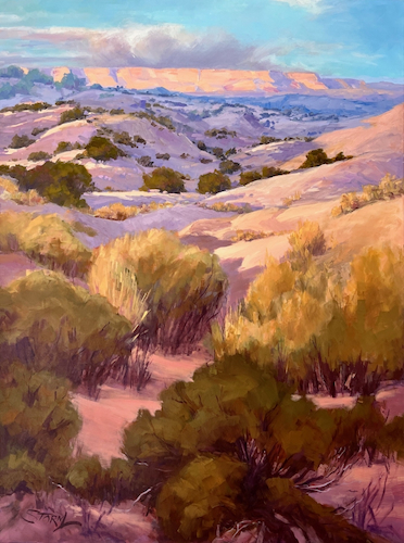 Last Kiss of Light 40x30 $3200 at Hunter Wolff Gallery